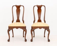 Pair of Kindel George II Style Mahogany Side Chairs