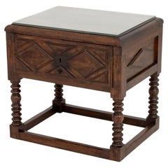 Spanish Baroque Style Walnut Side Table, 19th century