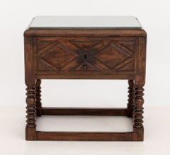 Spanish Baroque Style Walnut Side Table, 19th century