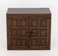 Spanish Colonial Oak Two-Door Cabinet, 18th century