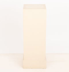 Modern Minimalist White Painted Wood Display Pedestal