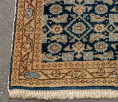 Vintage Persian Malayer Floral Design Small Rug, 3' 3" x 2' 3"