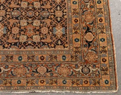 Vintage Persian Veramin Floral Design Rug, 5' 2" x 4'
