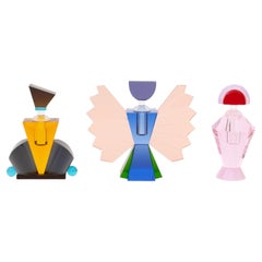 Collection of Three Reflections Copenhagen Crystal Perfume Flacons