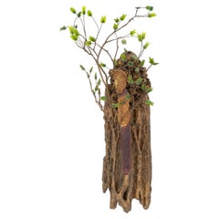 Thomas Scoon "Beekeeper" Mixed Media Wall-Mounted Studio Art Glass Sculpture