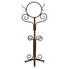 Thonet Circular Mirrored Bentwood Hall Stand, circa 1900