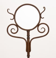 Thonet Circular Mirrored Bentwood Hall Stand, circa 1900