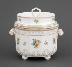 Nymphenburg Porcelain Ice Cream Cooler Pail, 19th Century