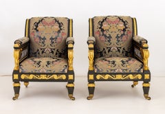 Pair of Regency Armchairs Attributed to Nicholas Morel, circa 1815