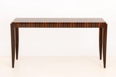 Konsolentisch im Art-Déco-Stil von Todd Hase „Gene“ aus Makassar-Holz