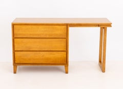 Vintage-Schreibtisch im Mid-Century-Modern-Stil aus Conant-Kugelahorn