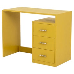 Escritorio de madera pintado de amarillo mostaza «Modern Mustard» de Martin Feinman para Multiplex