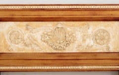 Neoclassical Style Fruitwood Framed Plaster Relief Panel