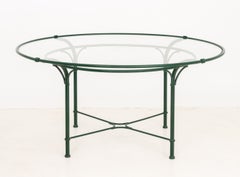 Richard Frinier for Brown Jordan "Venetian" Green Painted Circular Table