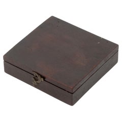 George III Pocket Compass, Early 19th Century, Mahogany Case