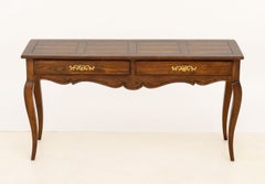 Henredon French Provincial Style Oak Console Table