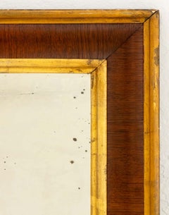 Vintage American Gilt Trim and Mahogany Framed Mirror