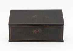 Antique American Paint-Decorated Wood Box, 19th Century