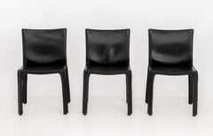 Set of Six Mario Bellini for Cassina "Cab 412" Side Chairs