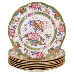 Set of Eight Royal Cauldon for Stern Bros. "Bentick" Ceramic Plates