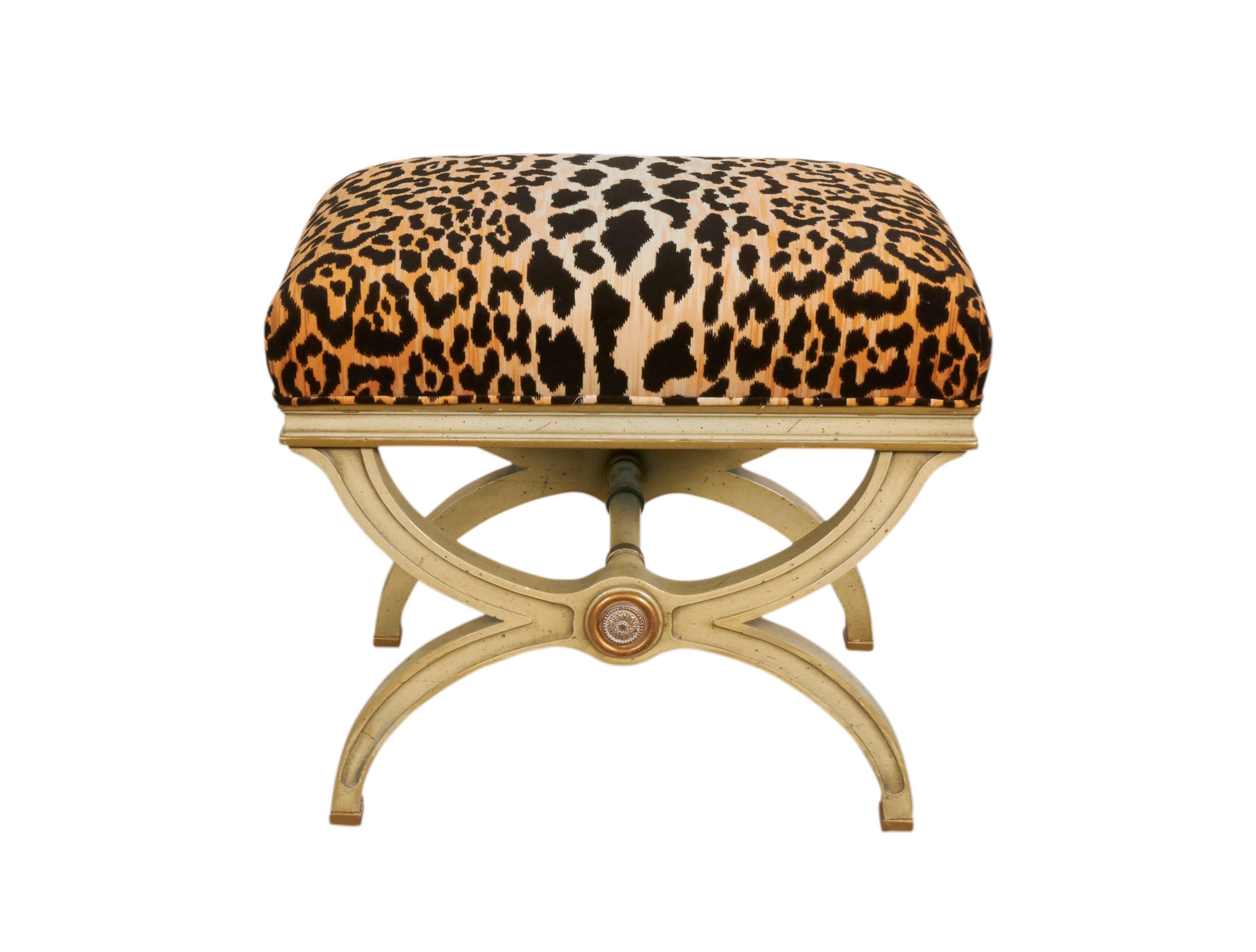 leopard bench