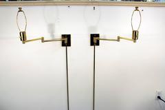 Hansen Mid-Century Modern Swing Arm Wall Sconces