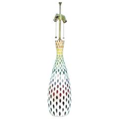 Large Rainbow Feather Lamp by Aldo Londi for Bitossi 9