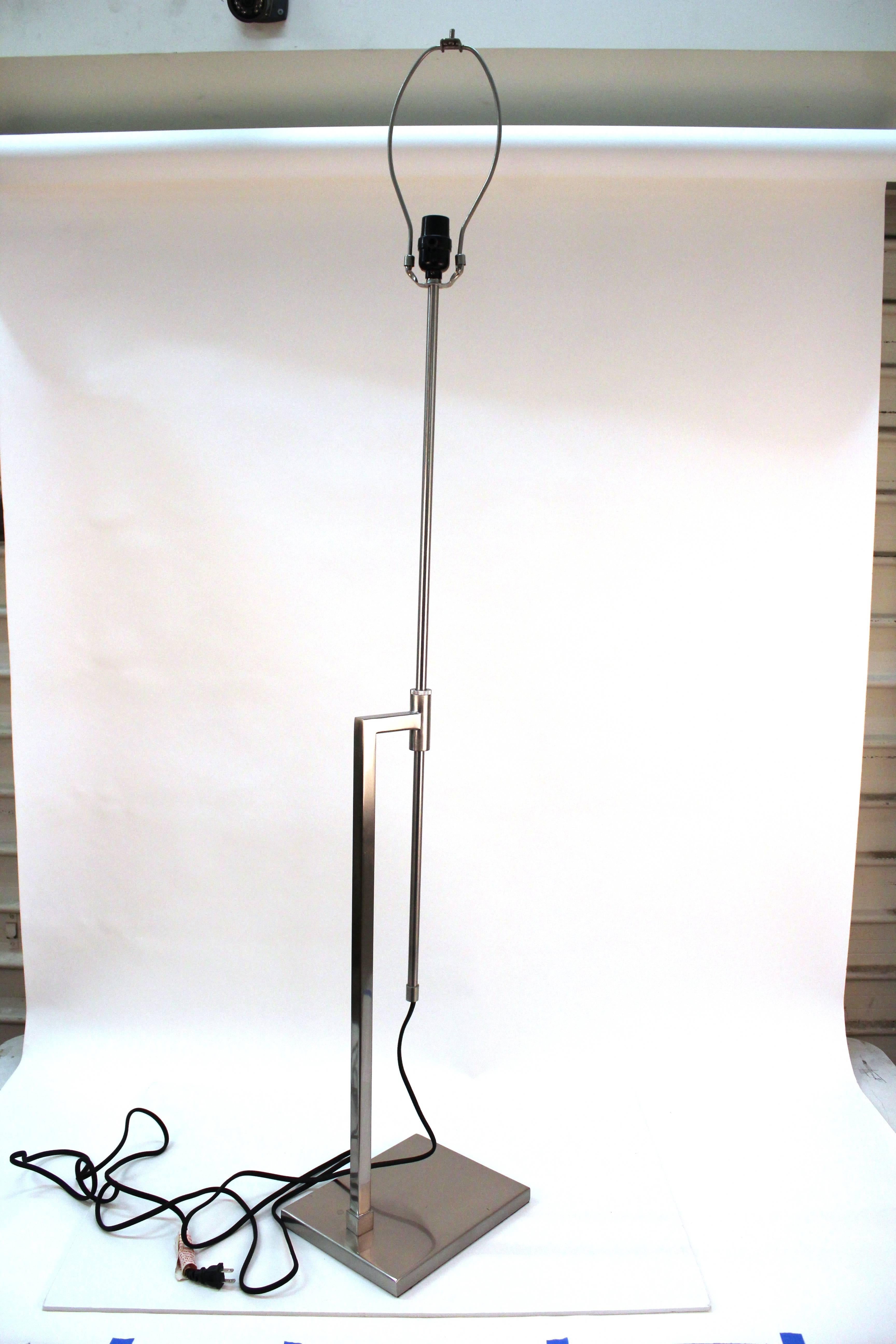 Laurel Adjustable Telescoping Floor Lamp In Good Condition In New York, NY