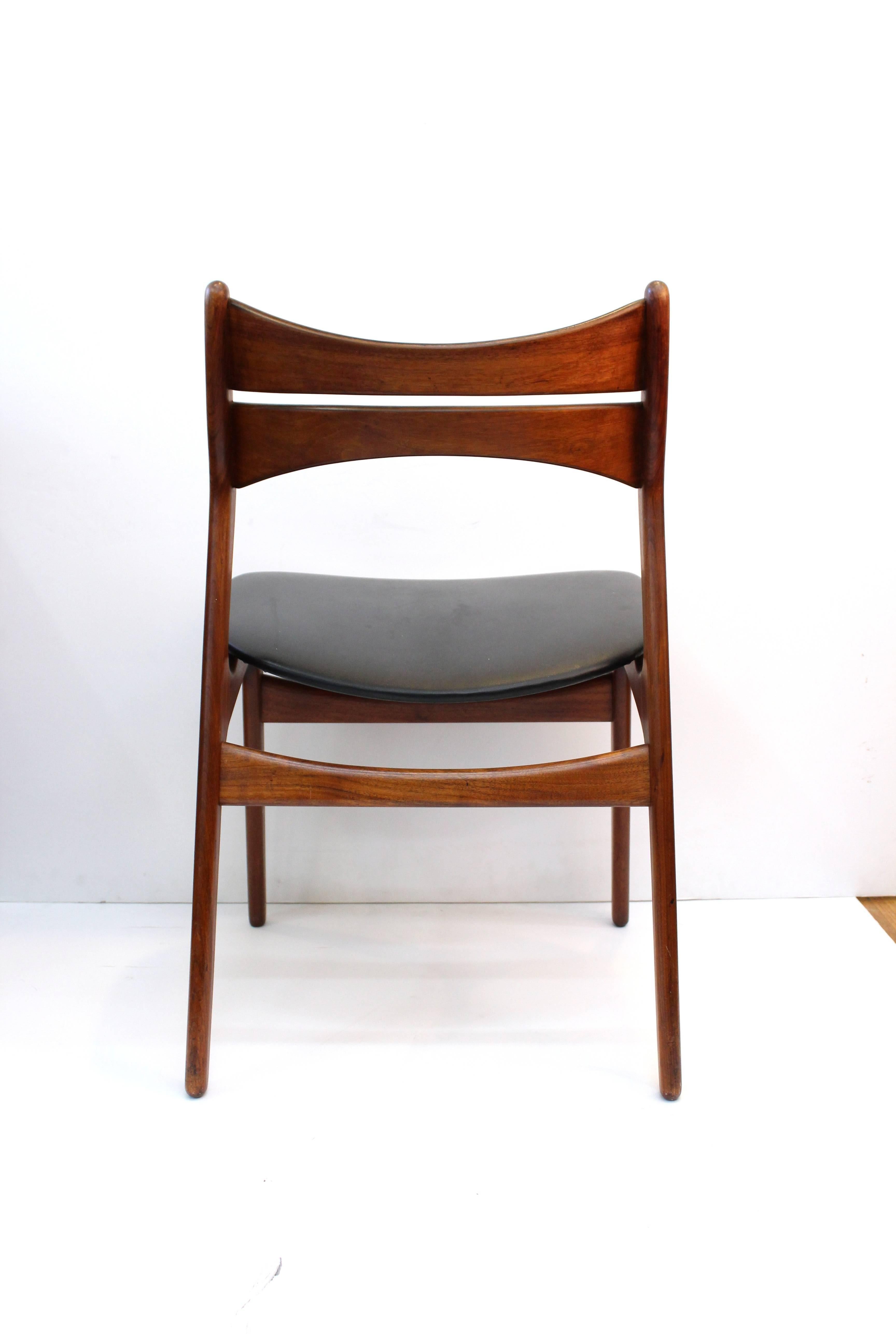 Mid-Century Modern Set of Six Erik Buck for Chr. Christiansen Dining Chairs