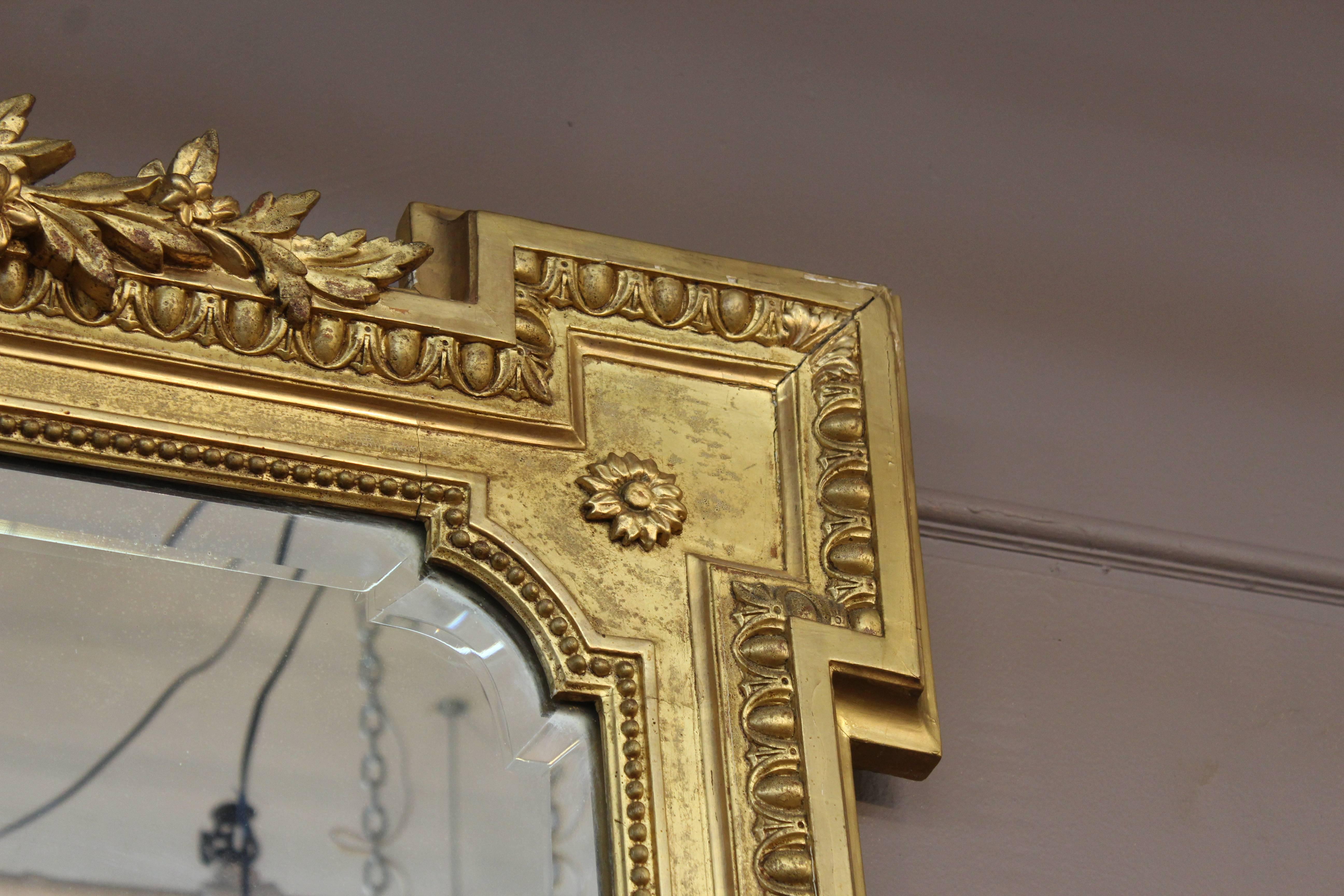 19th Century Giltwood Louis XVI Style Mirror 4