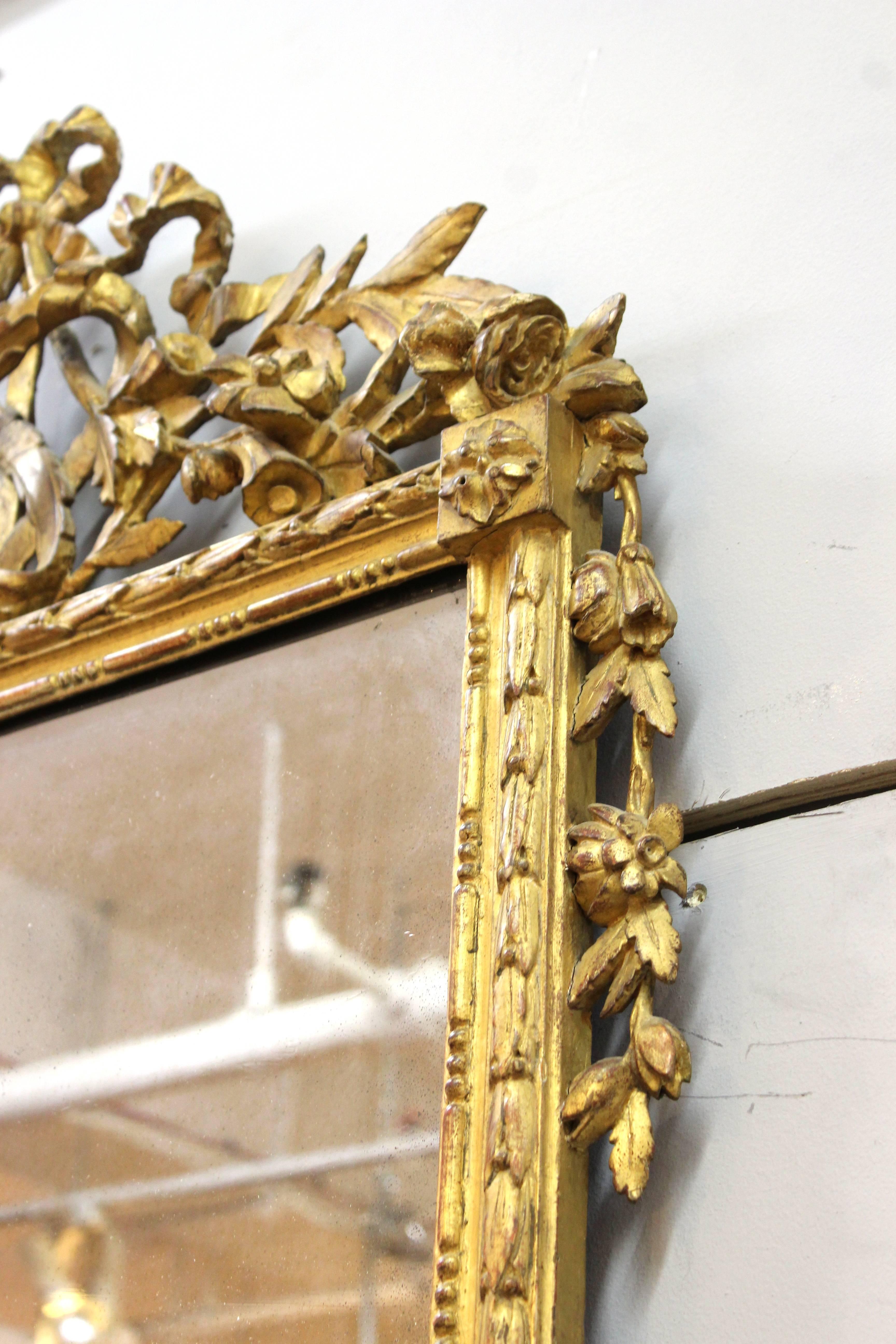 Louis XVI Style Split Panel Mirror In Good Condition In New York, NY