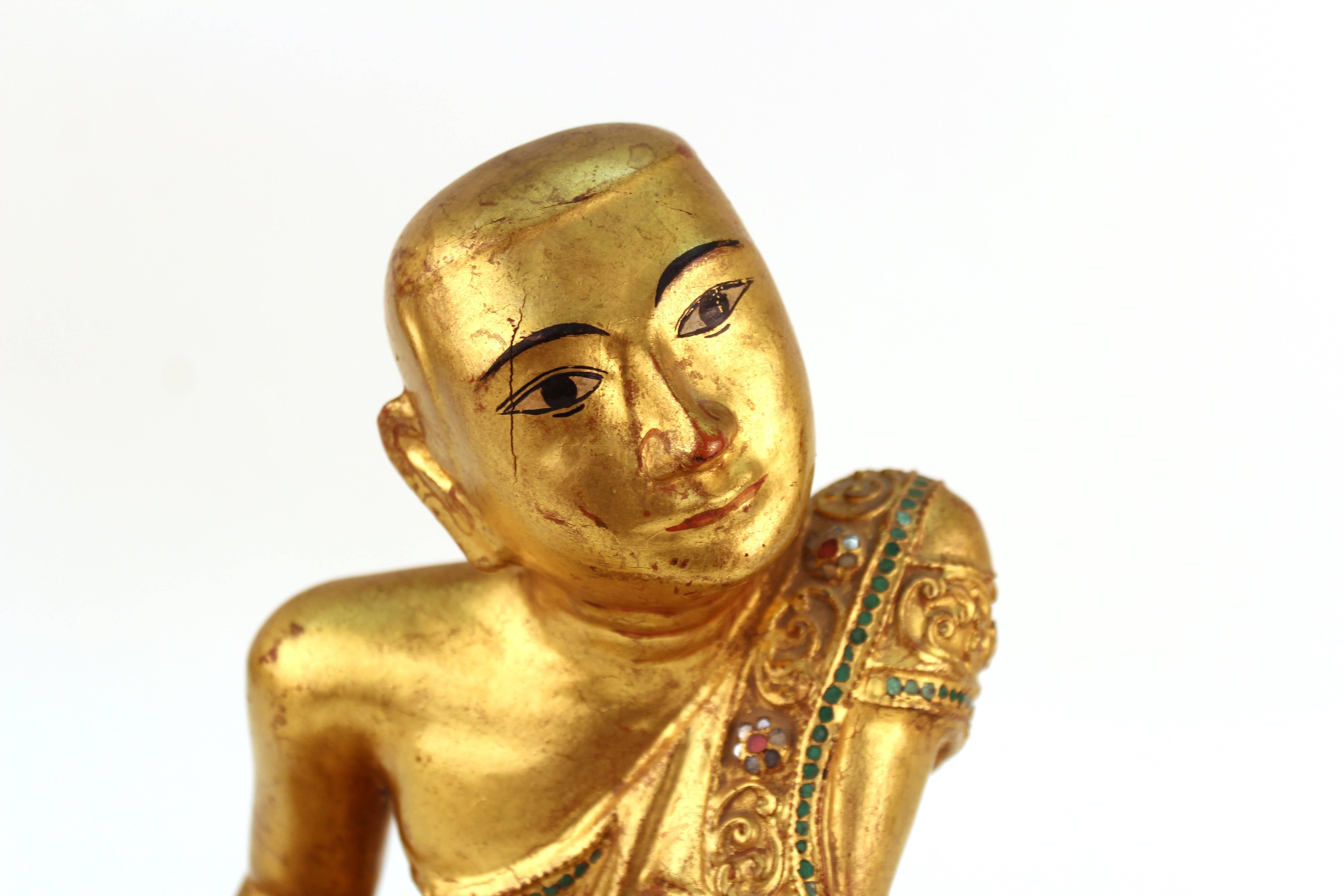 Burmese Buddhist Monk Sculpture 1