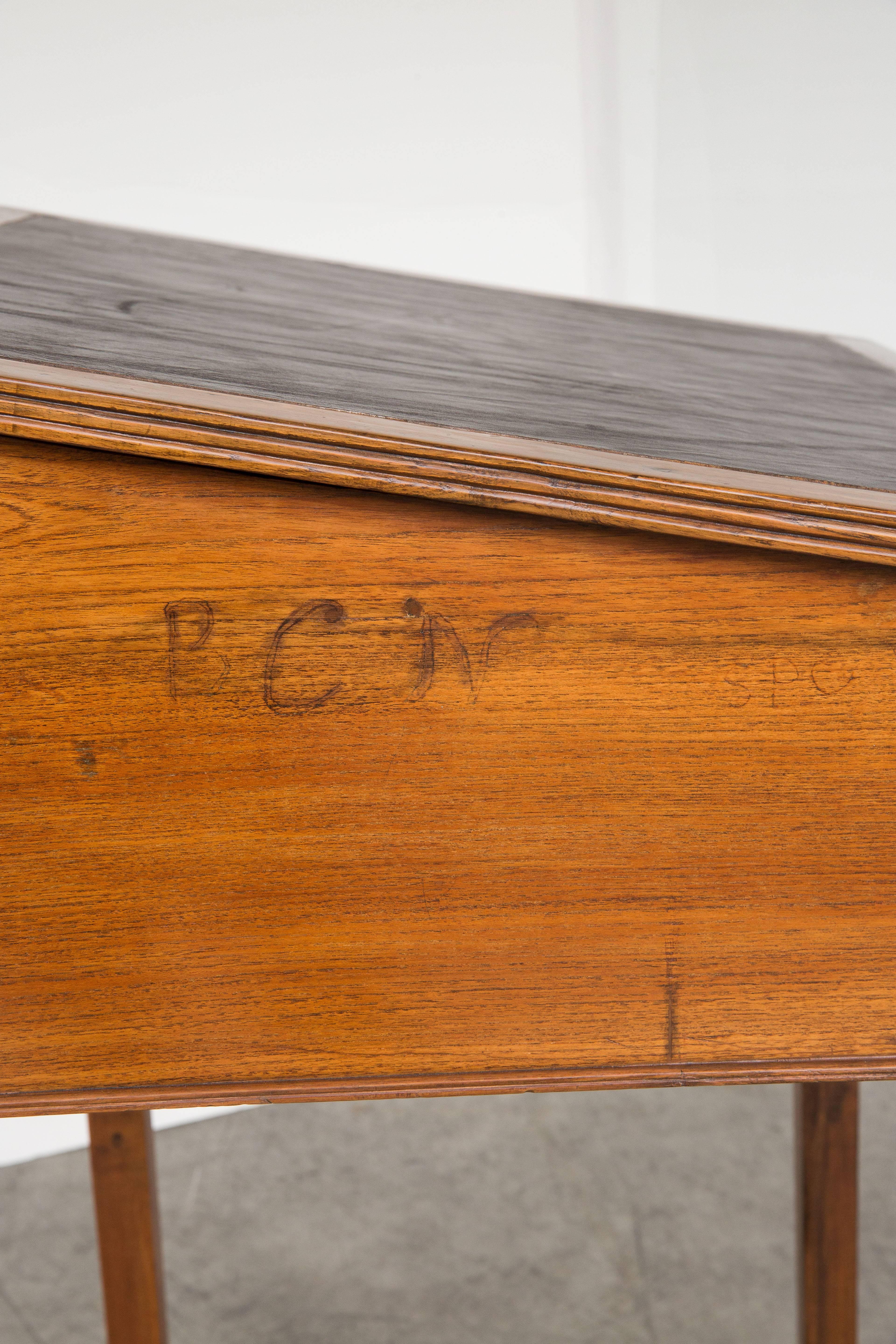 20th Century Anglo-Indian Teak Scribes Desk For Sale