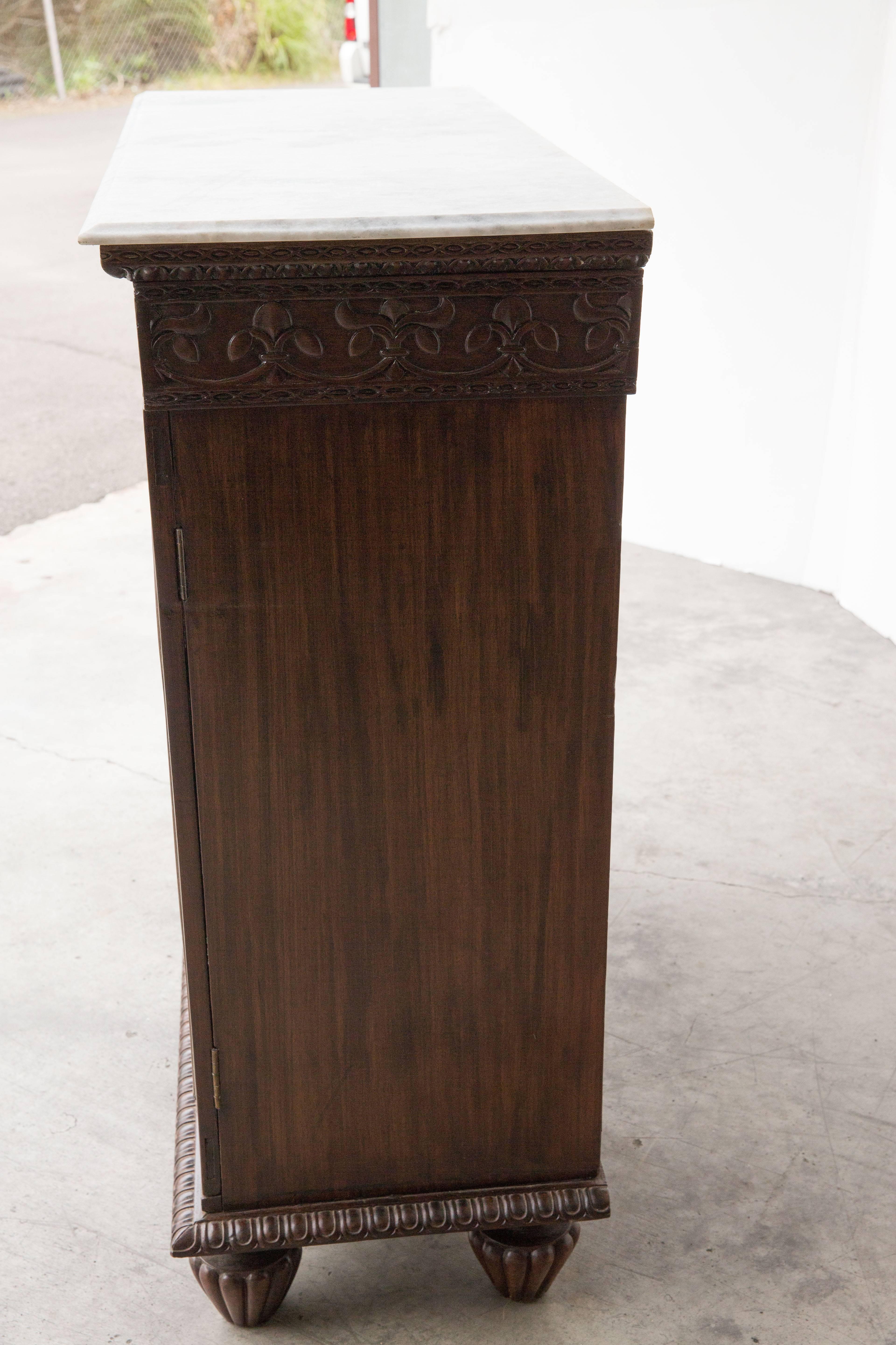 Anglo-Indian Marble-Top Cabinet 3