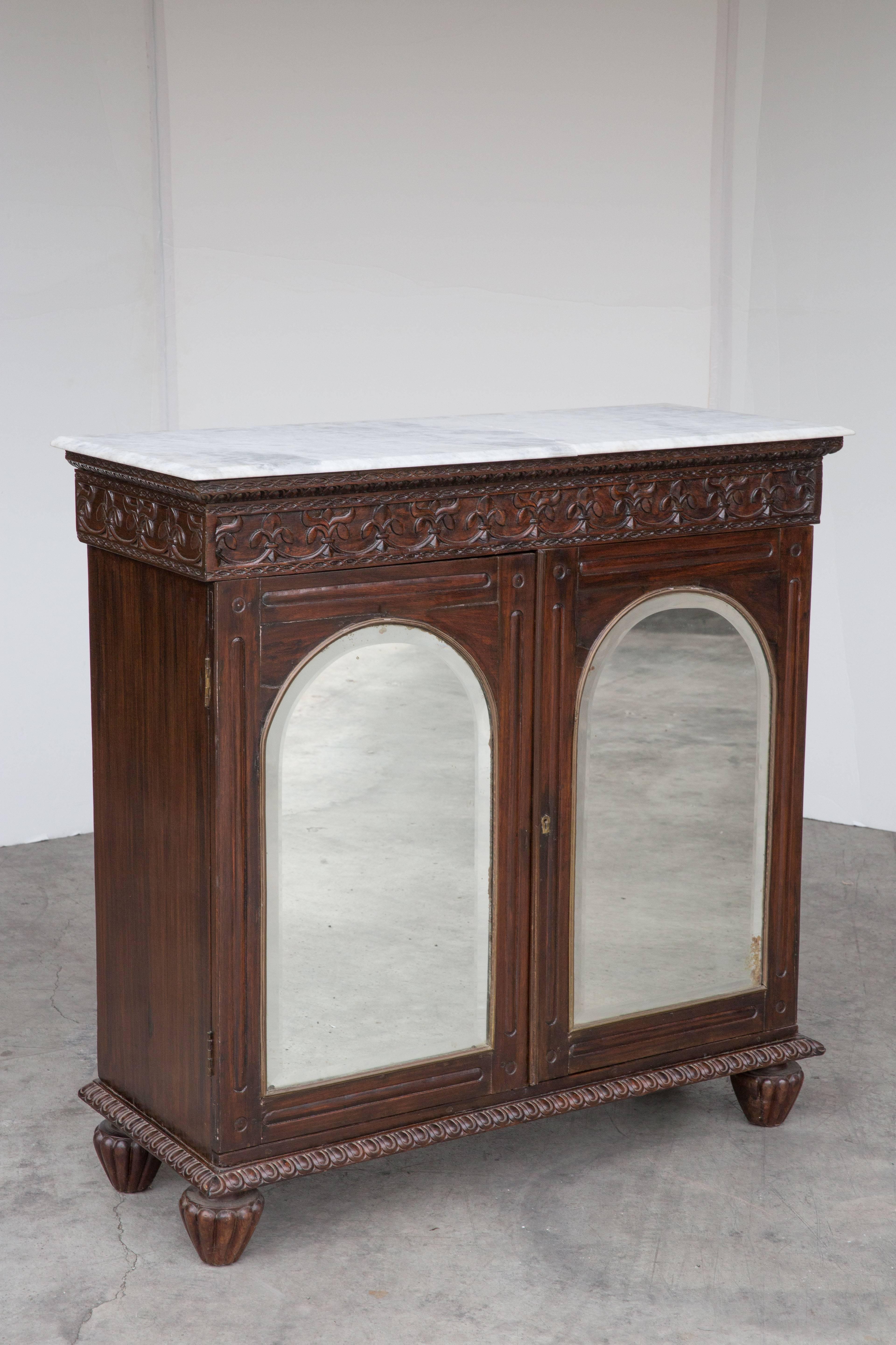 Anglo-Indian Marble-Top Cabinet 4