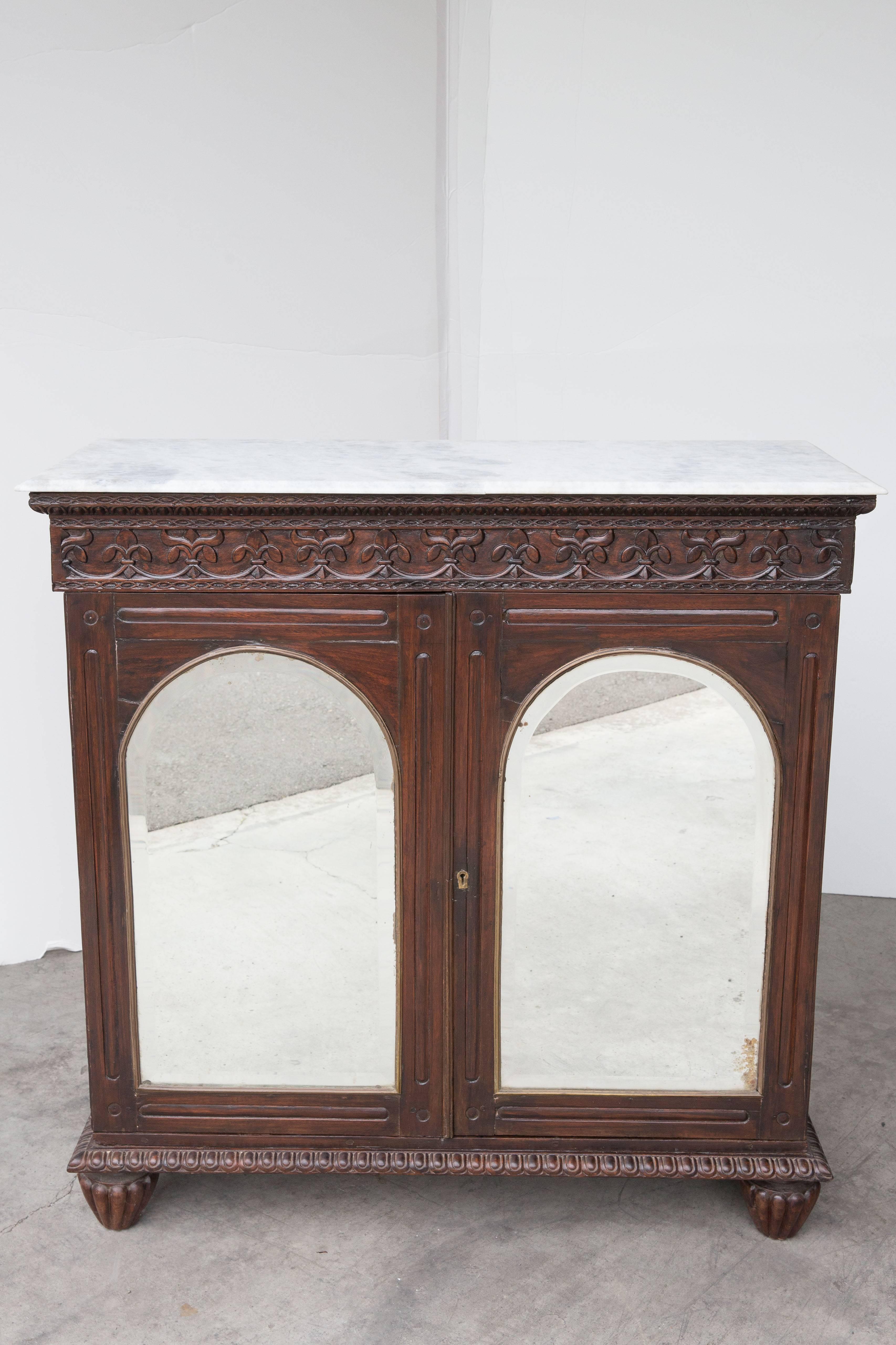 Anglo-Indian Marble-Top Cabinet 6