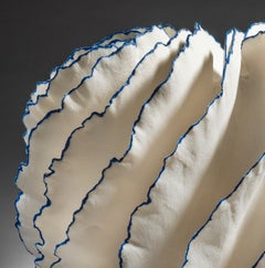 Undulating White Porcelain Sculpture, Sandra Davolio