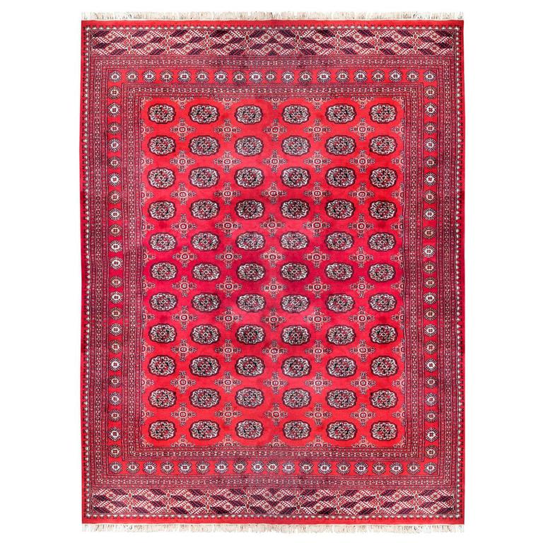 Hand-Knotted Tribal Carpet from Pakistan