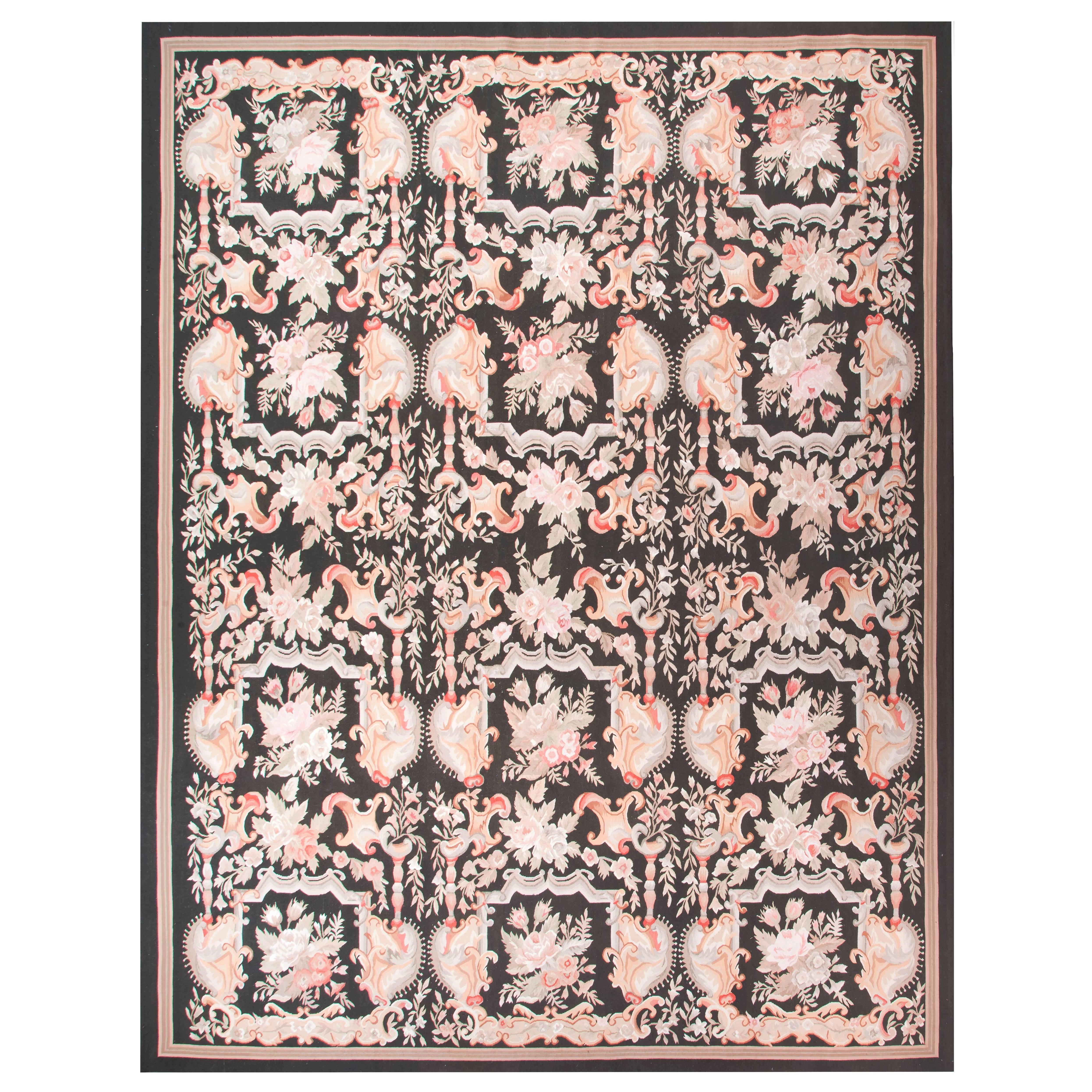 Aubusson Style Hand-Knotted Rug For Sale