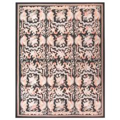 Antique Aubusson Style Hand-Knotted Rug