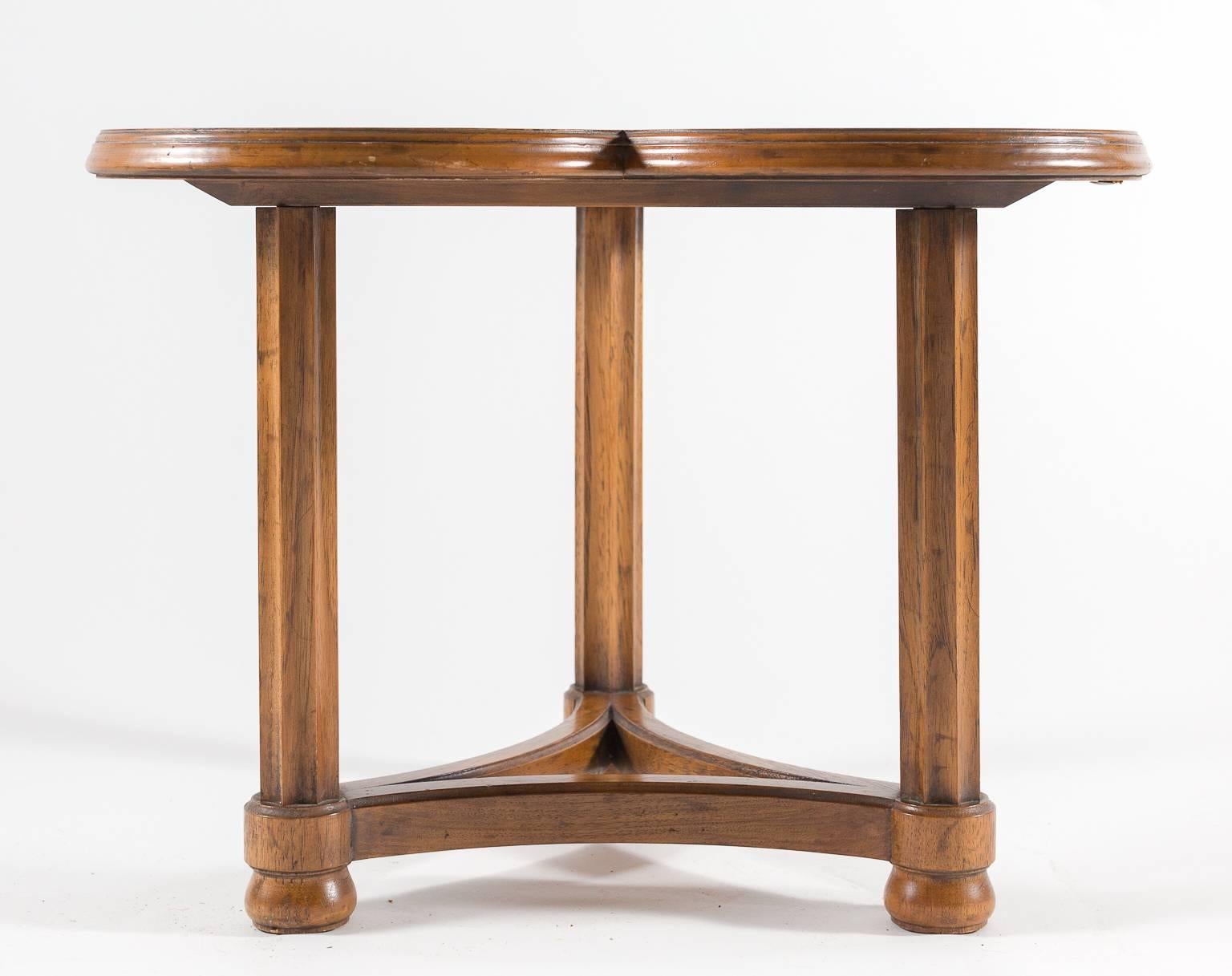 Oak occasional table. Stamped by century.