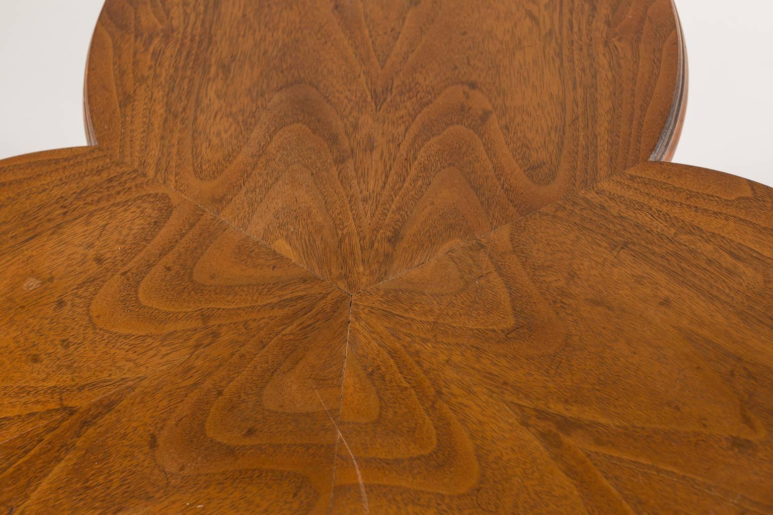 Carved Vintage Century Clover Occasional Table For Sale