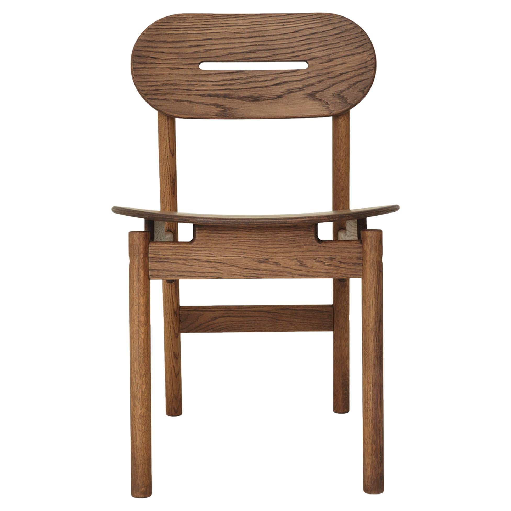 KITA LIVING Frame Chair Elliptical - Oak Chocolate For Sale