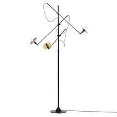 Adjustable 3 Arm Floor Lamp by O.C. White for O.C. White Co., 1900s
