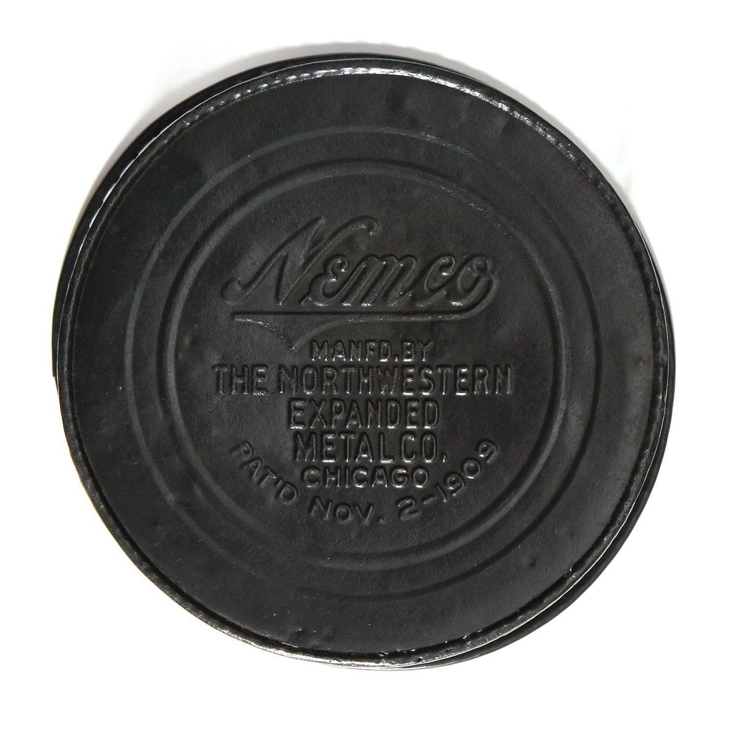 Early 20th Century Braided Steel Waste Basket