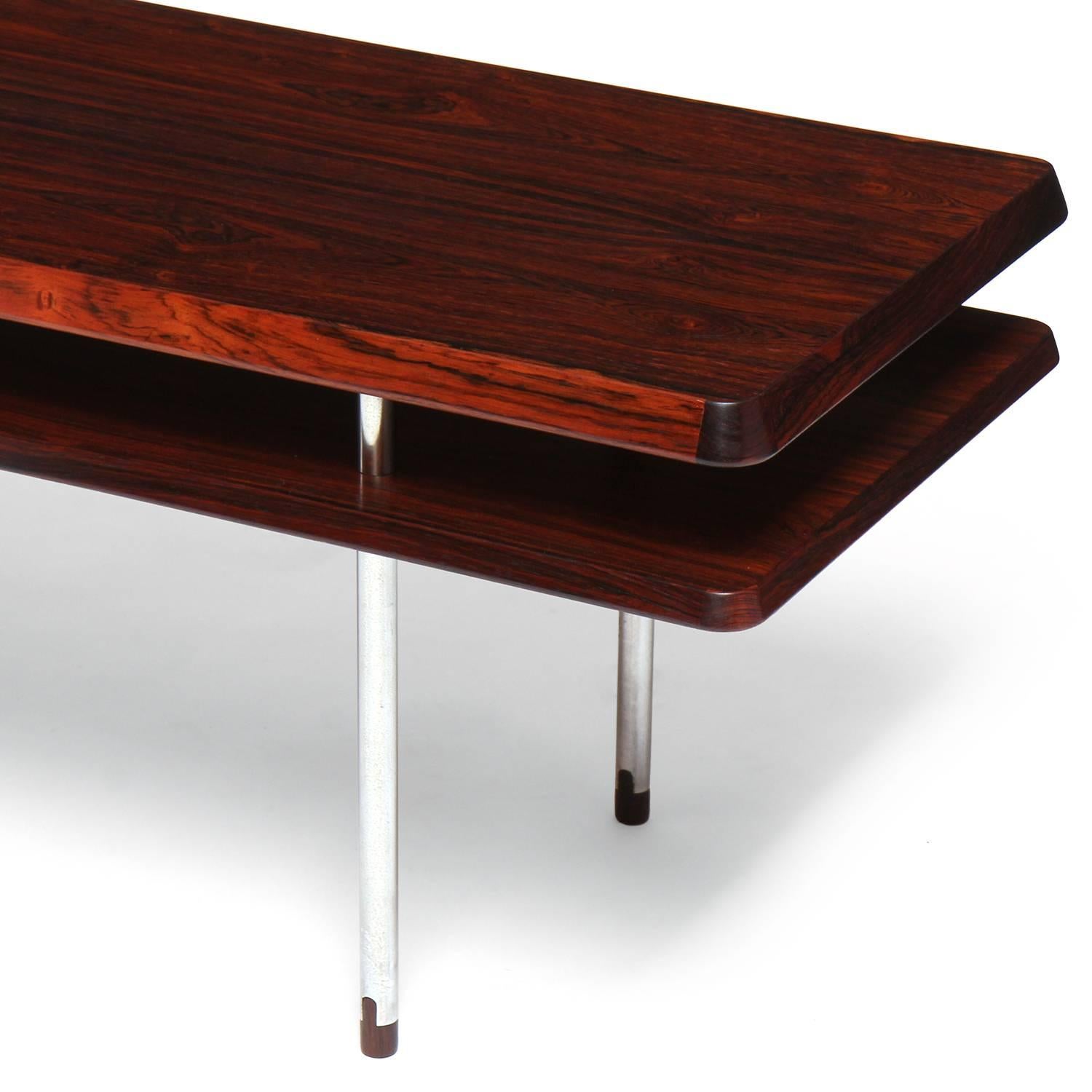 Danish Modern Rosewood Table / Bench by Johan Hagen 2