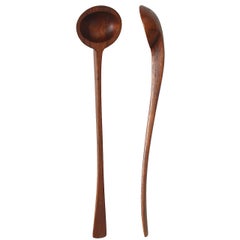 Vintage Teak Serving Spoons by Jens H. Quistgaard for Dansk