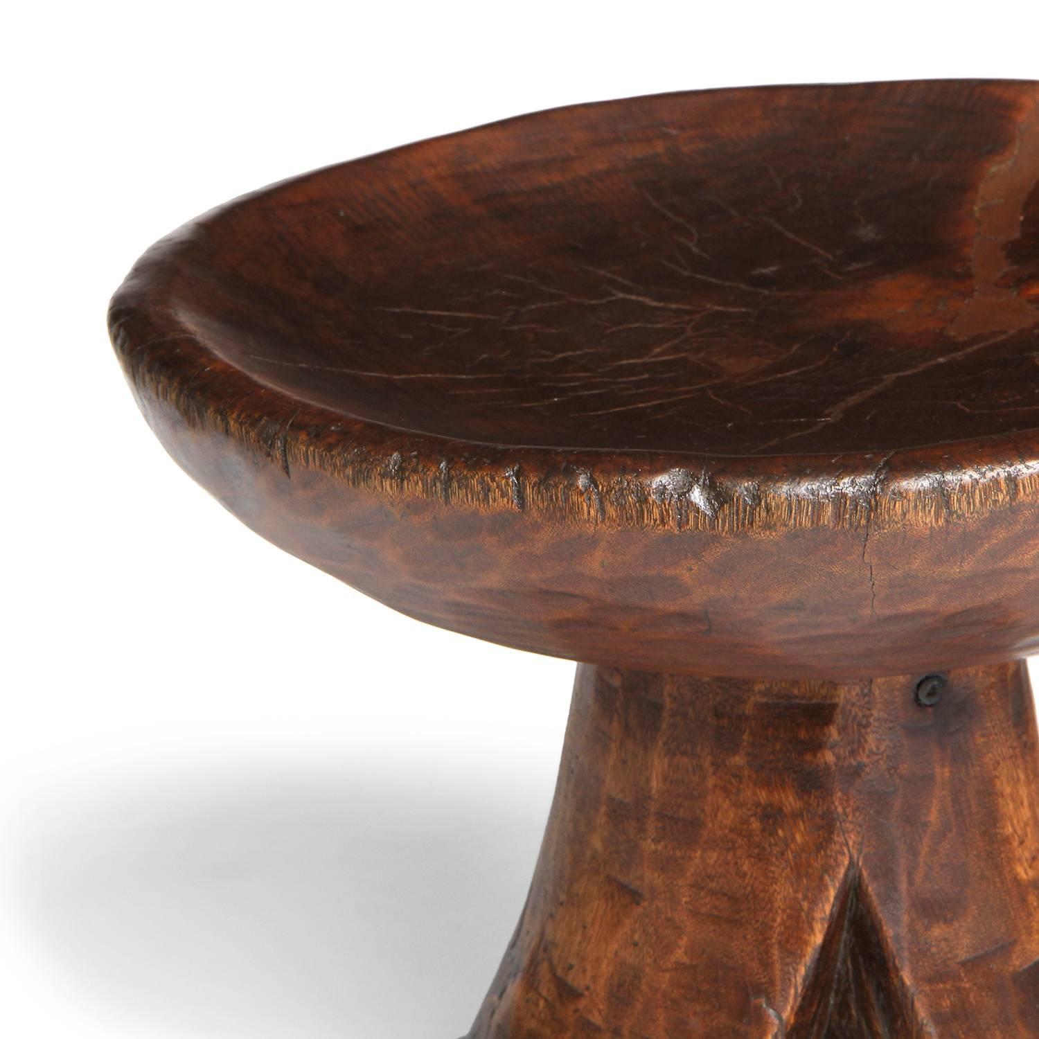 Tribal Stool In Good Condition In Sagaponack, NY