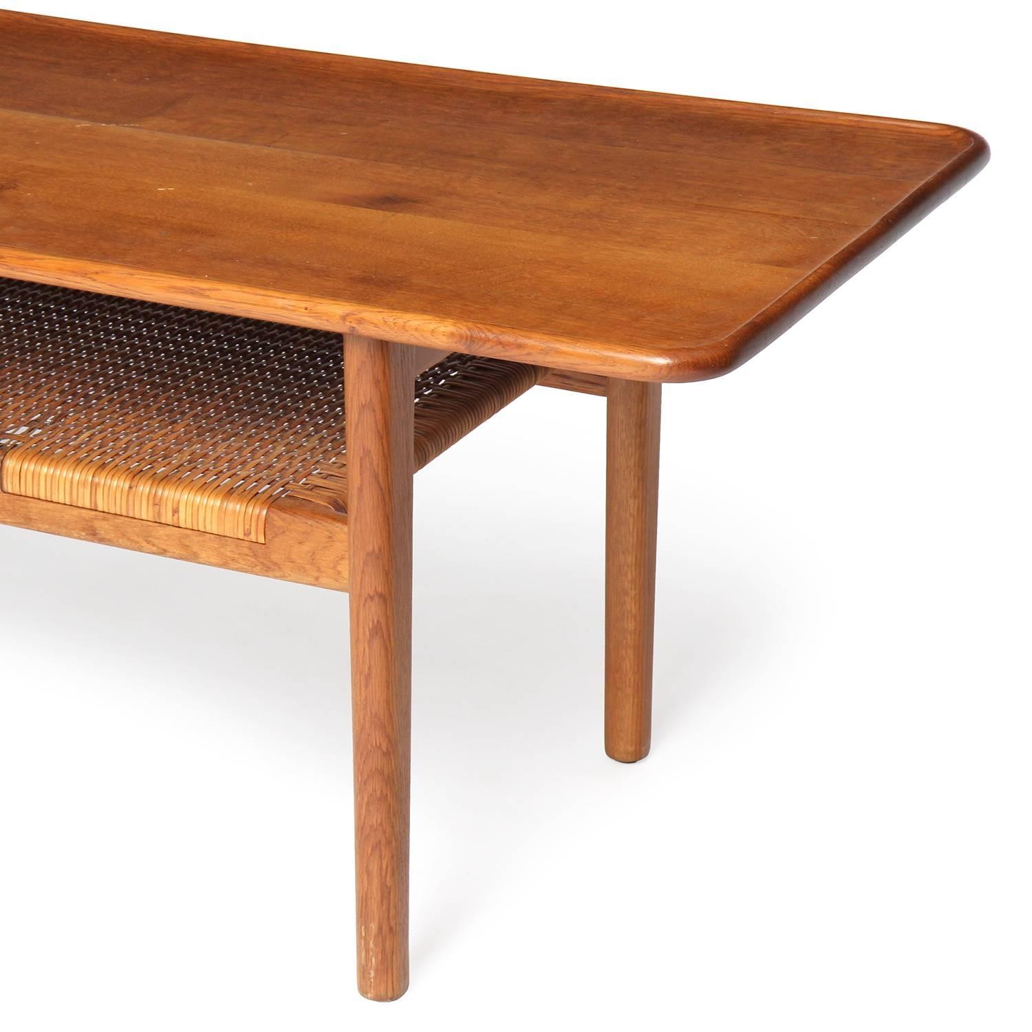 Cane Low Tables by Hans J. Wegner For Sale