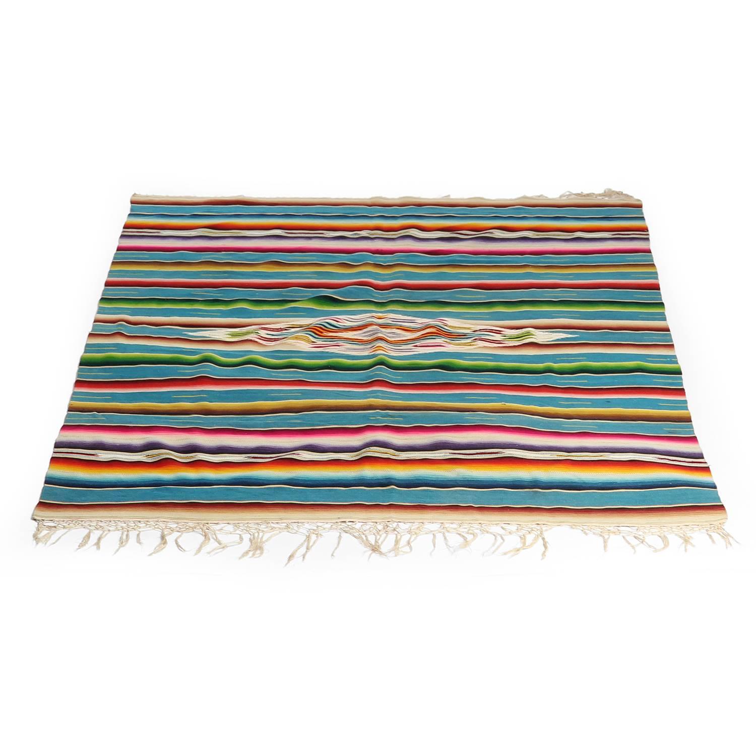Vintage Mexican Serape For Sale at 1stdibs